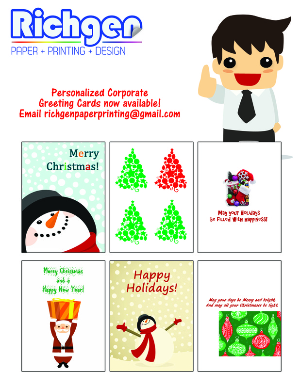 personalized, customized, greeting, card, christmas, printing